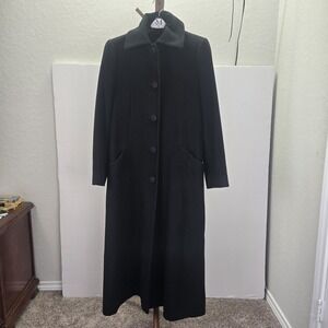 Fleurette 100% Cashmere Maxi Coat Size 8 Made in the USA